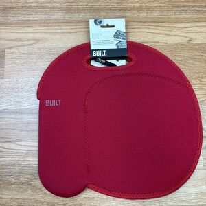 Built‎ Lunch Tote Neoprene Insulated Reusable Bag with Drink Pocket Red NEW